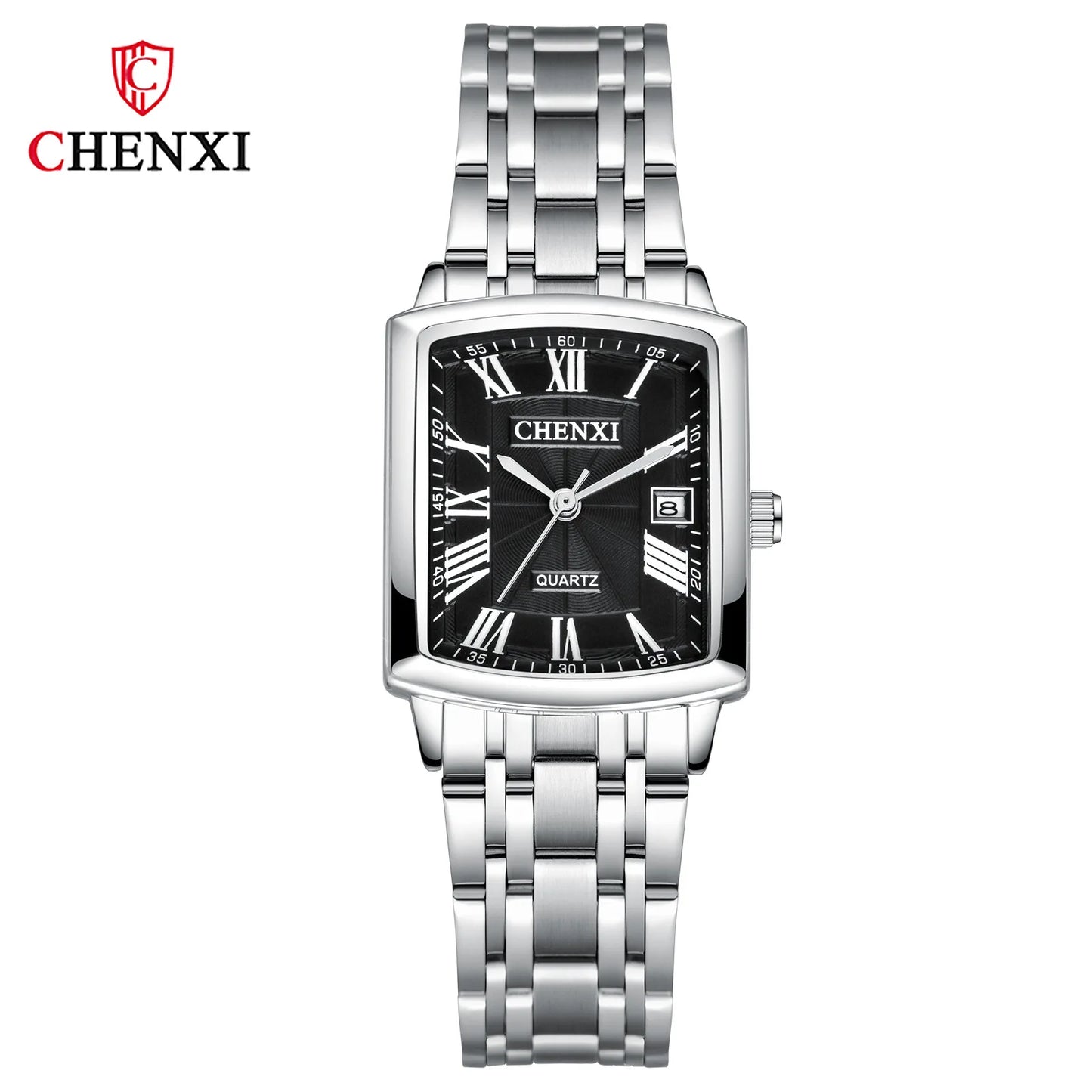 CHENXI Lover's Watches Luxury Leather Strap Square Watch Men Women Fashion Simple Quartz Wristwatch Couple Watch