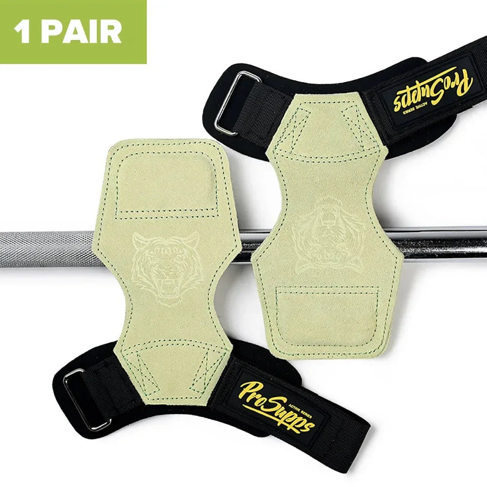 1Pair Cowhide Fitness Gloves straps Gym Gloves Grips Anti-Skid Weight Power Belt Lifting Pads Deadlift Belt Workout Protection