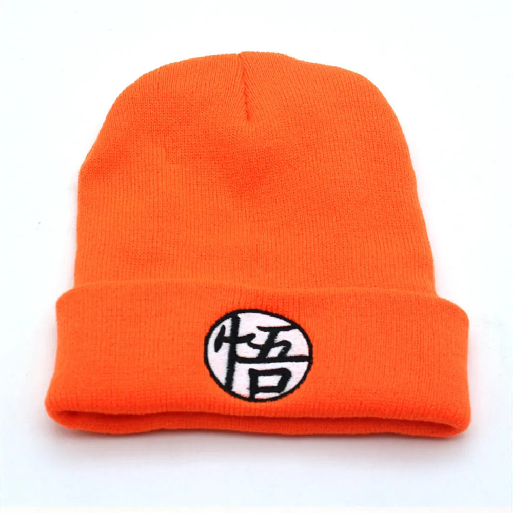 Dragon Ball Z Beanie-Mütze Son Goku Master Roshi Damen Herren Gestrickte warme Wintermützen Hip-Hop Casual Cuffed Bonnet Cosplay-Mütze