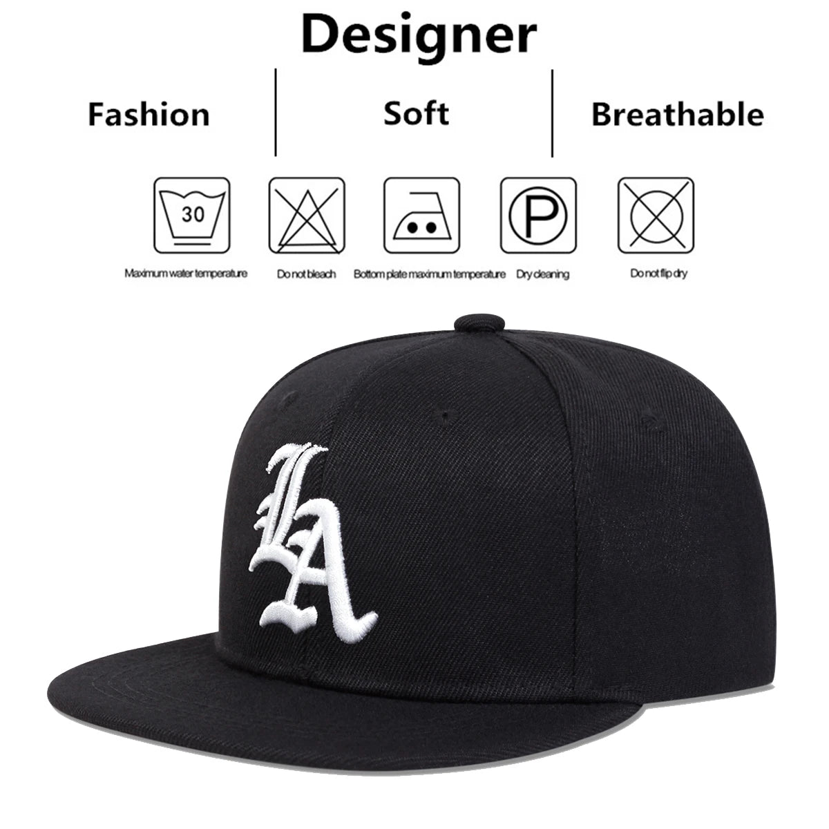 Children Gothic Letter LA Embroidery Baseball Caps Hip-hop Hats Spring and Summer Outdoor Adjustable Casual Hats Boy Girl Trave