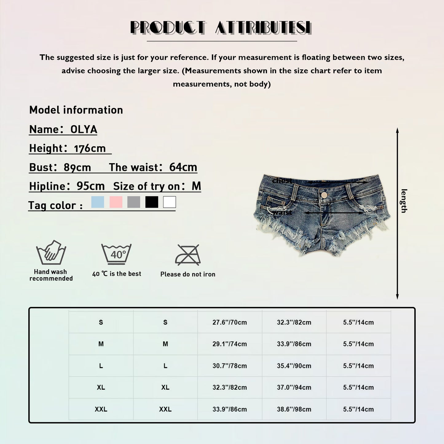 Womens Denim Boxer Shorts Fashion Ripped Raw Hem Low Rise Hot Pants Bottoms for Music Festival Club Rave Party Vacation Beach