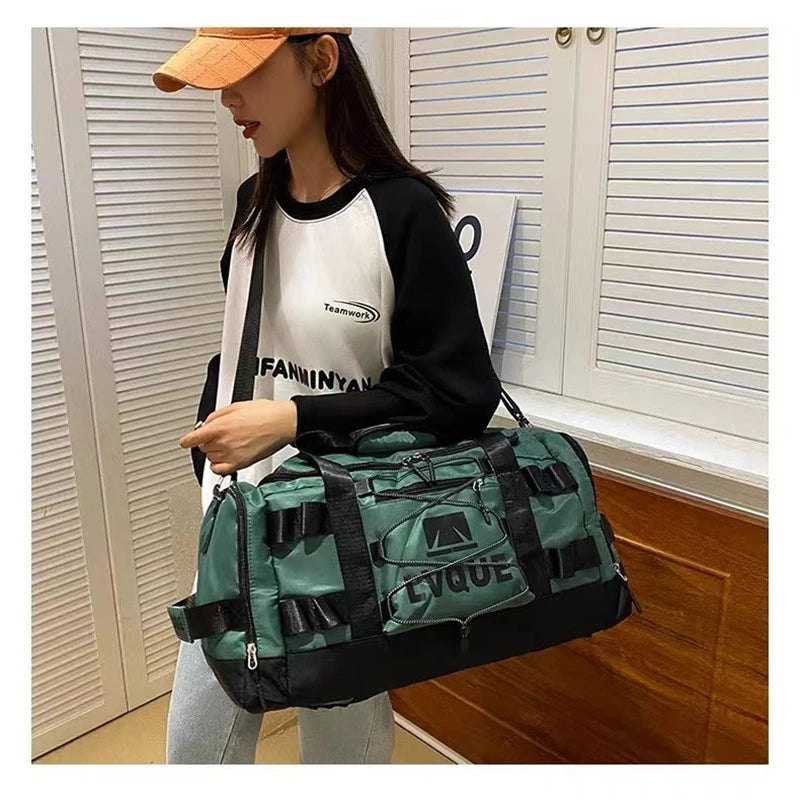 Travel Duffle Backpack Women Large Capacity Tote Gym Fitness Luggage Handbag Training Trekking Shoulder Sports Bag For Men