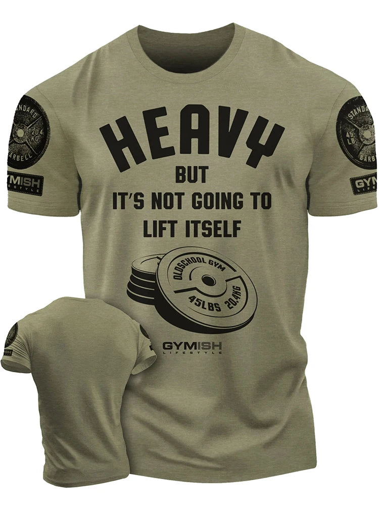 3D Printed Hammer Tire Workout T-Shirt Funny Gym T-Shirt High Quality Cotton Men's Short Sleeves Muscle Man Tough Guy T-Shirt