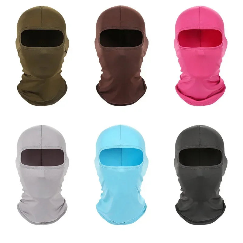 Sun Visor Ice Silk Full Face Mask Outdoor Fishing Motorcycle Windproof Ultraviolet Protection Mask Hood Black Balaclava Masque