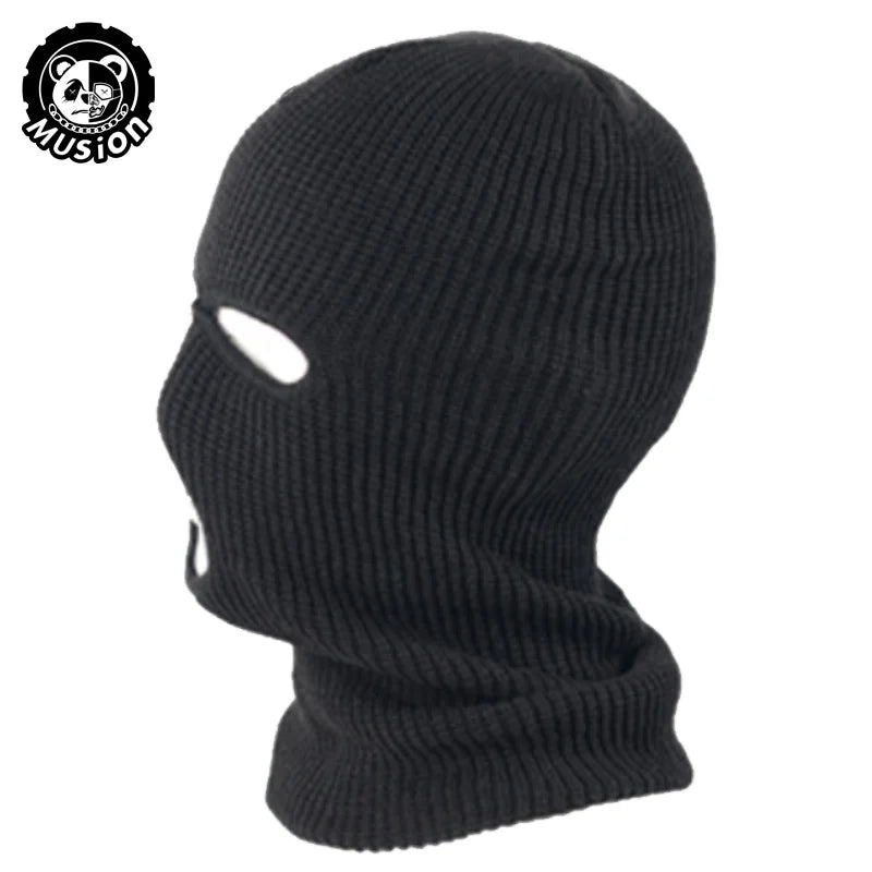 Musion 3 Holes Robber Mask Balaclava Dust Proof Ninja Mask Elastic Cycling Mask Motorcycle Balaclava Penutup Muka Toping Muka