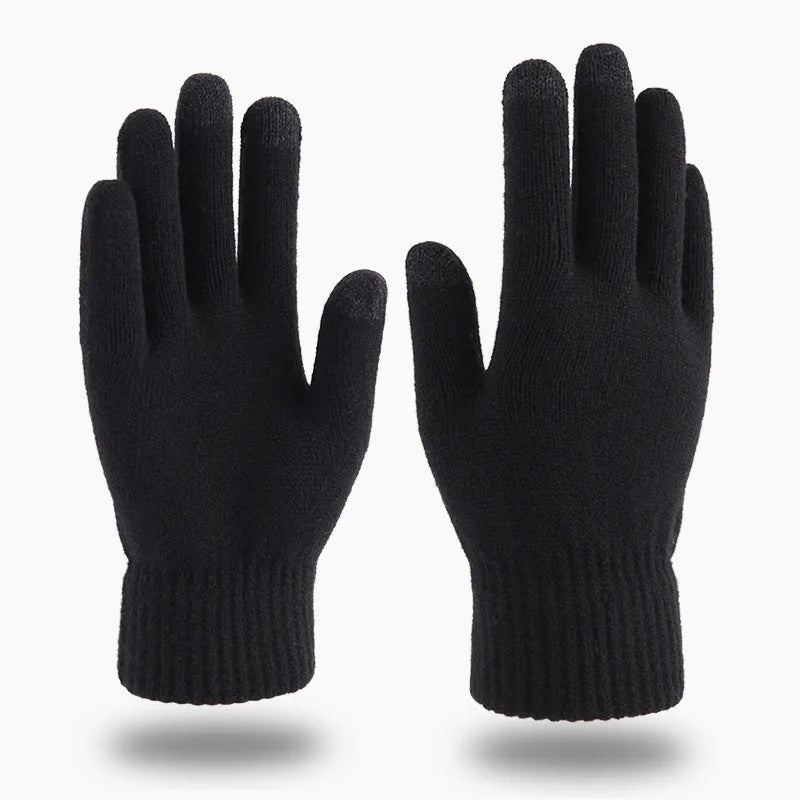 New Winter Men Knitted Gloves Touchscreen High Quality Male Mitten Thicken Warm Wool Cashmere Solid Women Business Gloves Autumn