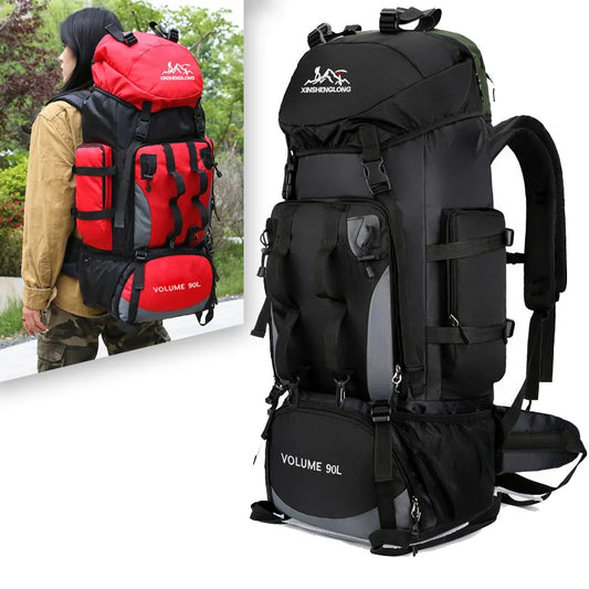 80L Waterproof Hiking Camping Backpack Trekking Bag Rucksack Large Capacity Travel Outdoor Sports Bags Camping Equipment Men