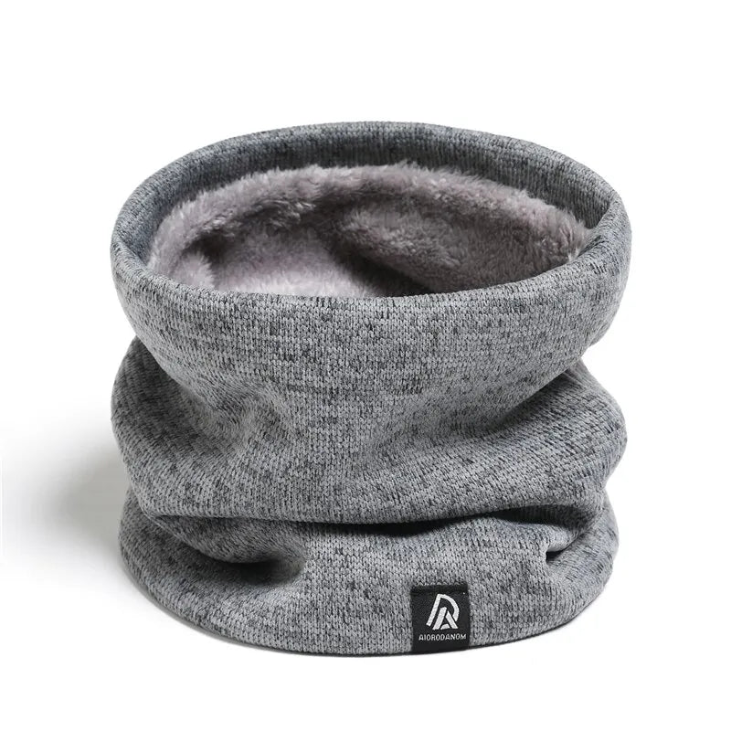 Unisex Massiver Kaschmir Plüsch Warmer Winter Ring Schal Frauen Männer Gestrickte Vollgesichtsmaske Snood Halstücher Bufanda Dicker Schalldämpfer Neu