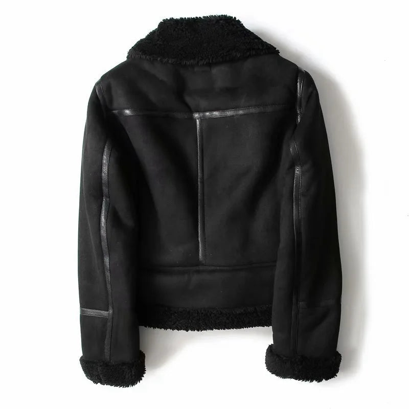 2024 Women's Autumn and Winter New Suede Surface Imitation Fur Integrated Warm Jacket