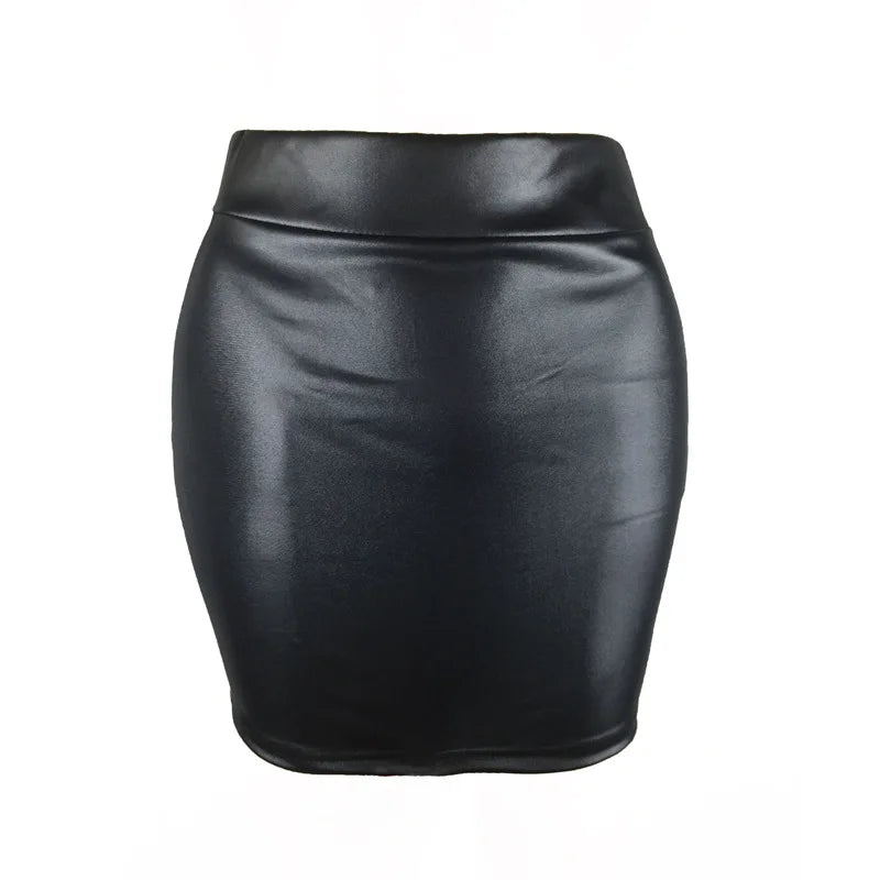 Women Summer Mini Skirts High-waist Slim Fittness Hip Pencil Skirts Vintage Bodycon Skirt Sexy Clubwear Ladies Office Clothing