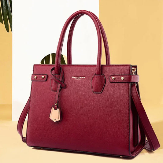 Genuine Handbags for Women 2024 New Luxury Ladies Hand Bags Female Leather Shoulder Top-Handle Crossbody Bags Casual Tote Sac