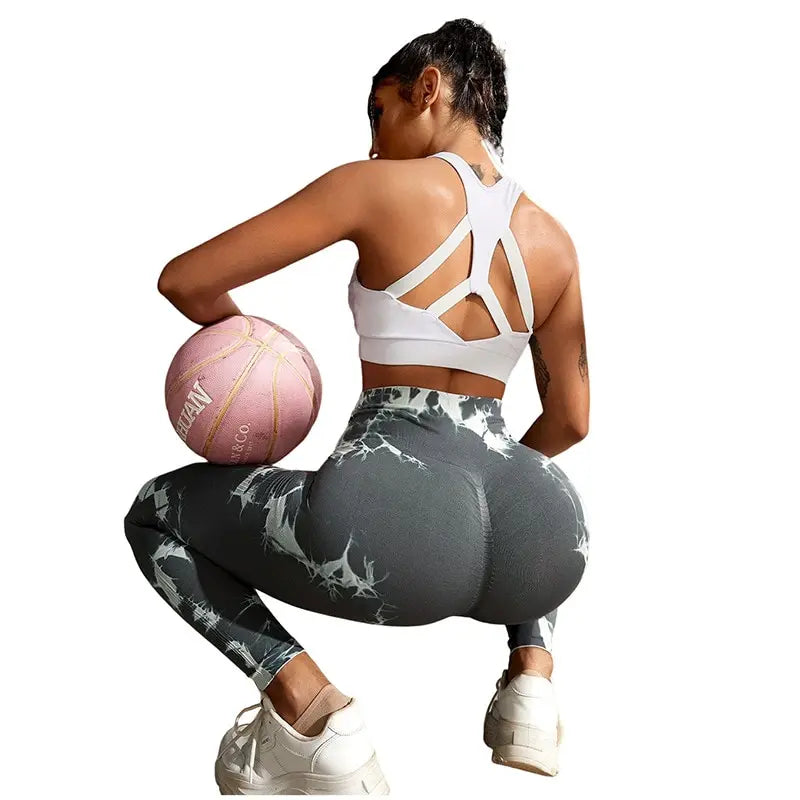 Seamless Tie Dye Leggings Women Sexy Fitness Gym Legging Push up High waist Leggings Sport Pants Women Clothing