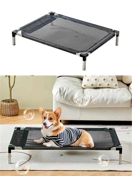 Elevated Bed for Large Dogs Folding Pet Camping Bed Cat House Moistureproof Portable Dog Bed Removable Washable Dog Accessories