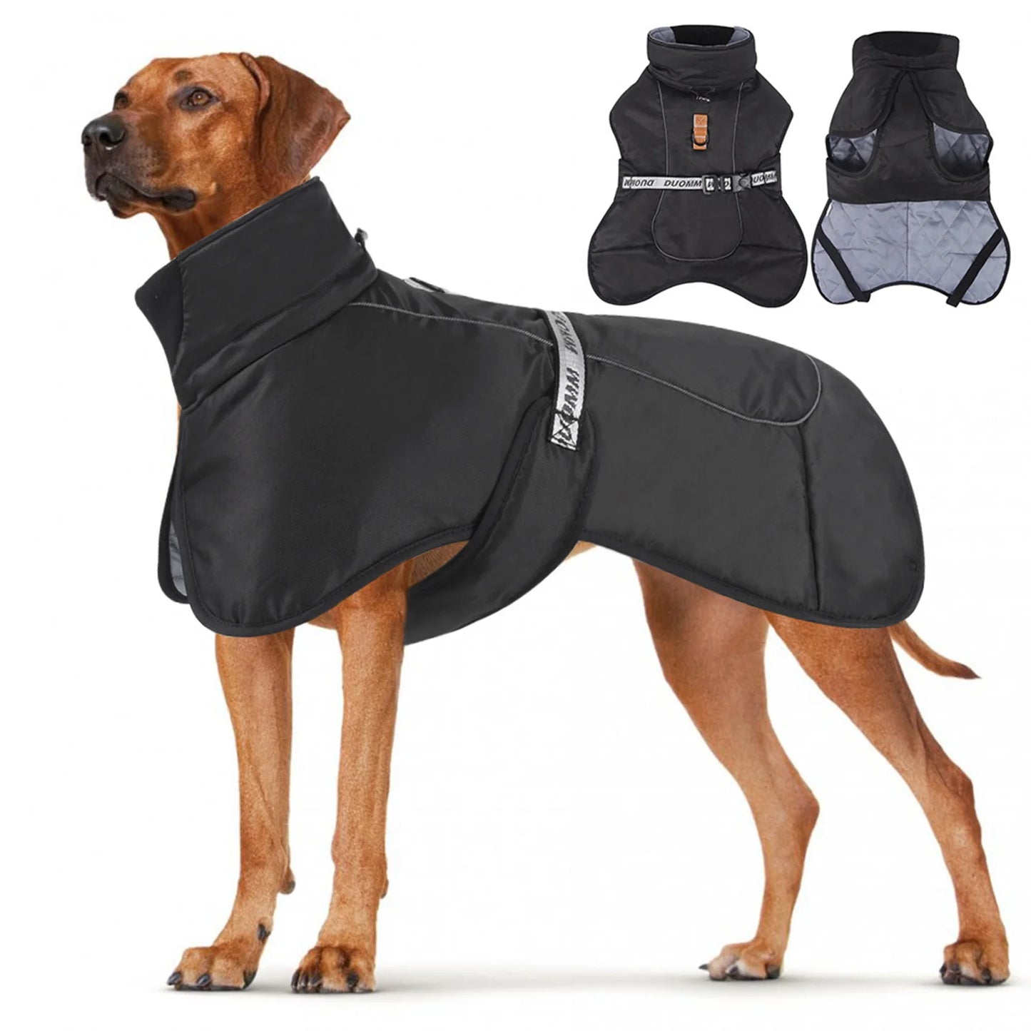 Dog Puppy Thermal Jackets Waterproof Dog Garment Thicken Coats for Medium and Large Size Dogs