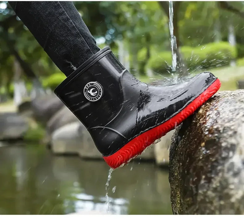 Waterproof Rubber Rain Fishing Shoes Men Rain Boots Washing Outdoor Non-slip Durable Rain Shoes for Men зимние сапоги мужские