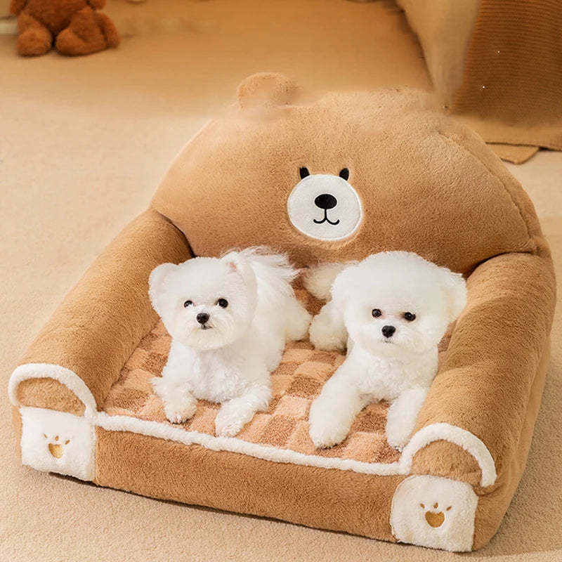 Cozy Pet Dog Bed Sofa Winter Warm Pet Bed for Small Dogs Cats Thicken Dog Sleeping Bed Plush Puppy Kennel Pet Supplies