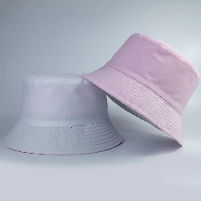 Unisexe Reversible Bucket Hats Mann Frauen Baumwolle Fisherman Cap Mädchen Jungen Täglichen Urlaub Chapeau Bob Casquette Gorras