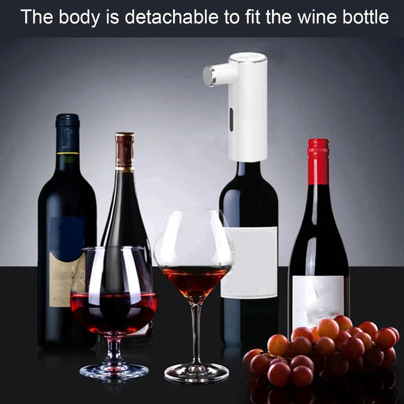 Electric Wine Aerator Dispenser Wine Decanter Wine Aerator Dispenser Quick Sobering Decanter USB Charging 1 PCS