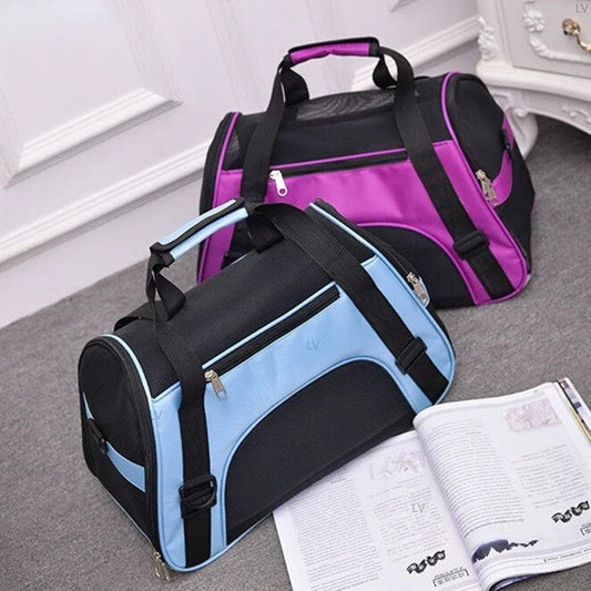 Dog Bags Portable Dog Carrier Bag Mesh Breathable Carrier Bags for Small Dogs Foldable Cats Handbag Travel Pet Bag Transport Bag