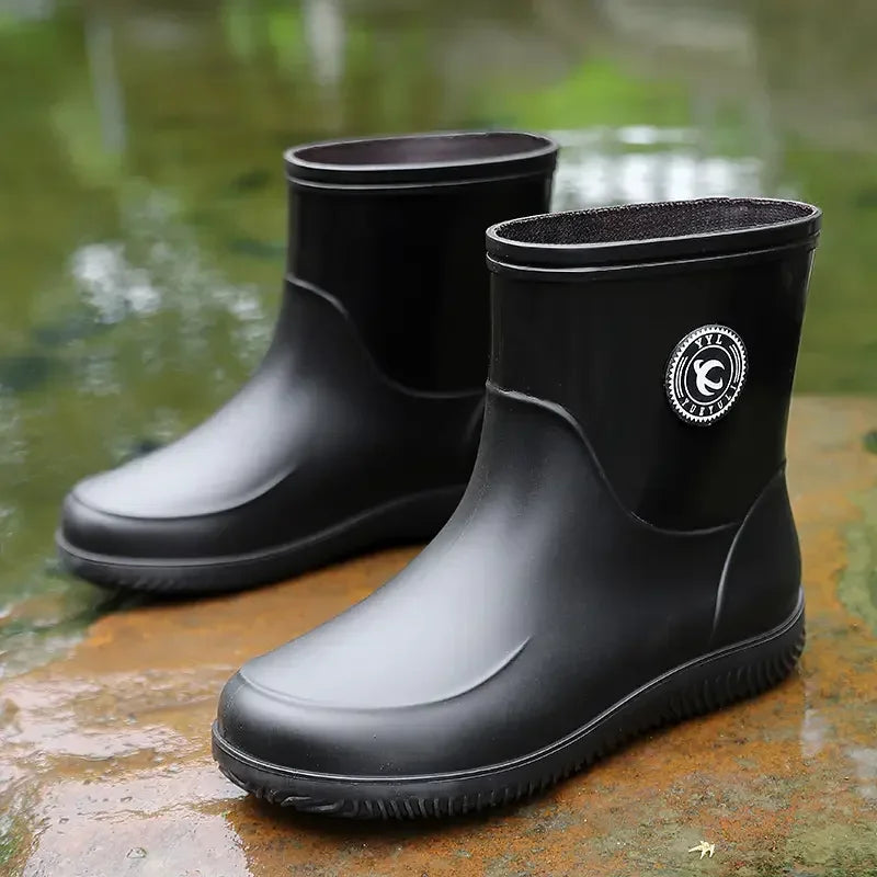 Waterproof Rubber Rain Fishing Shoes Men Rain Boots Washing Outdoor Non-slip Durable Rain Shoes for Men зимние сапоги мужские