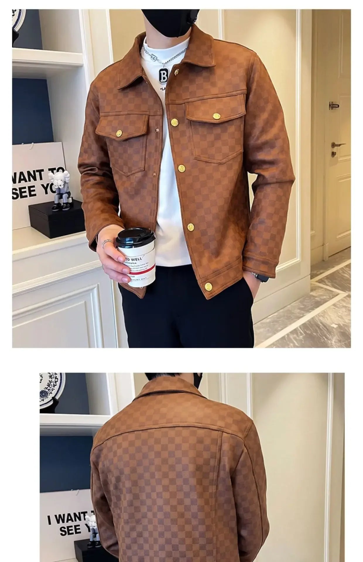 New 2023 Autumn/winter Men's Jacket Korean Style Slim Fit Smooths Your Silhouette Casual Thin Youth Jacket Topblazer