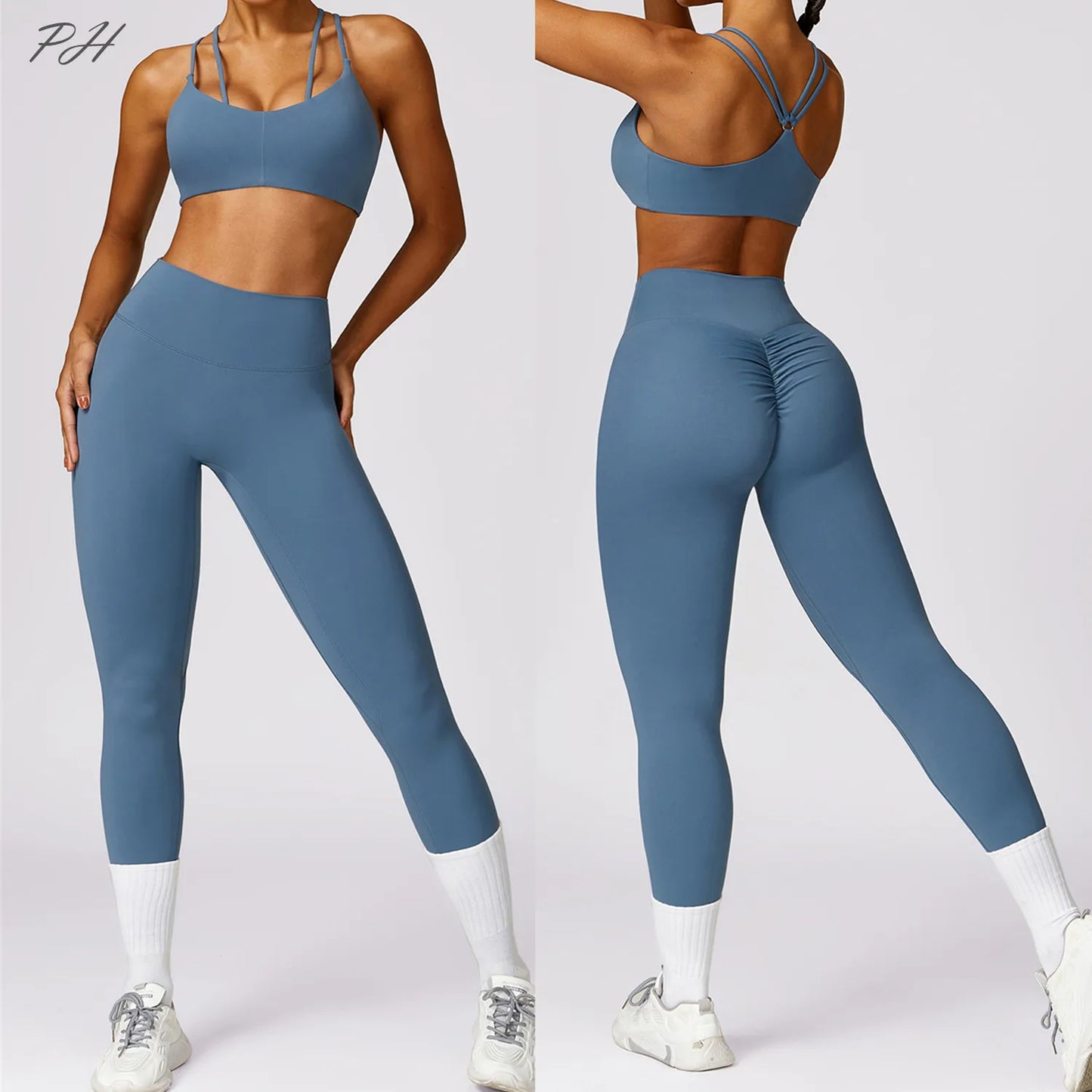 Two Piece Yoga Set Women Quick Dry Sportswear Gym Sports Suit Fitness Bra Outfits Leggings Elastic Running Sexy Workout Clothes