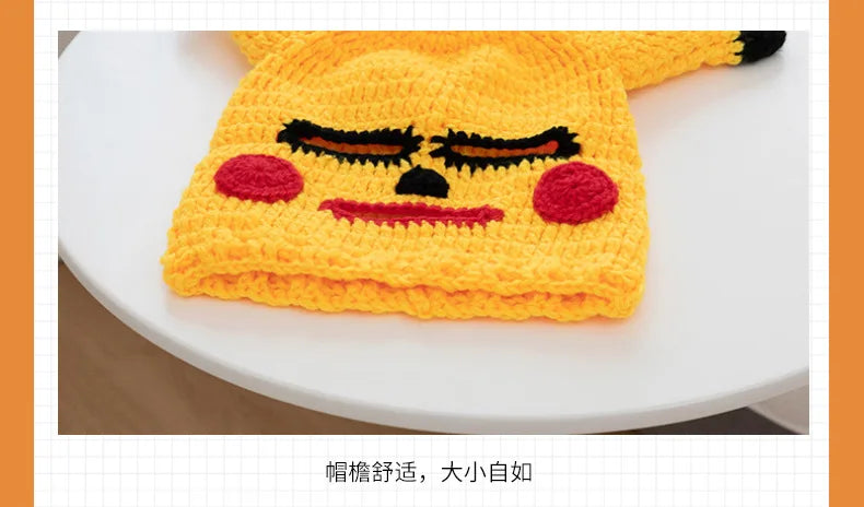 Hot Funny Sand Carved Handmade Pickup Hood Cute Cartoon Men'S And Women'S Edition Knit Headsets Autumn/Winter Halloween Gift