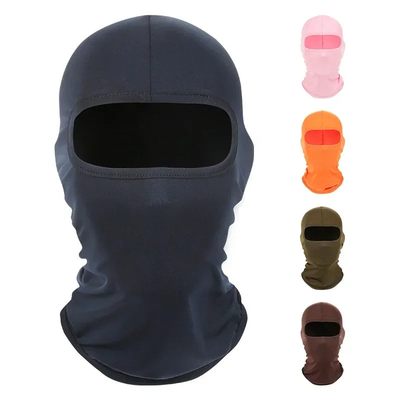 Sun Visor Ice Silk Full Face Mask Outdoor Fishing Motorcycle Windproof Ultraviolet Protection Mask Hood Black Balaclava Masque