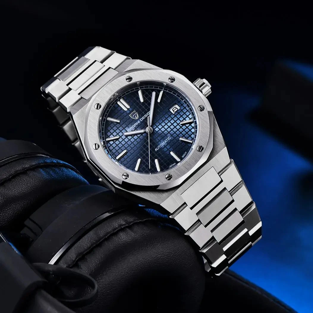 PAGANI DESIGN PD1673 Japan NH35A Sports Men's Watch Automatic Mechanical Sapphire Watch Stainless Steel Waterproof Reloj Hombre