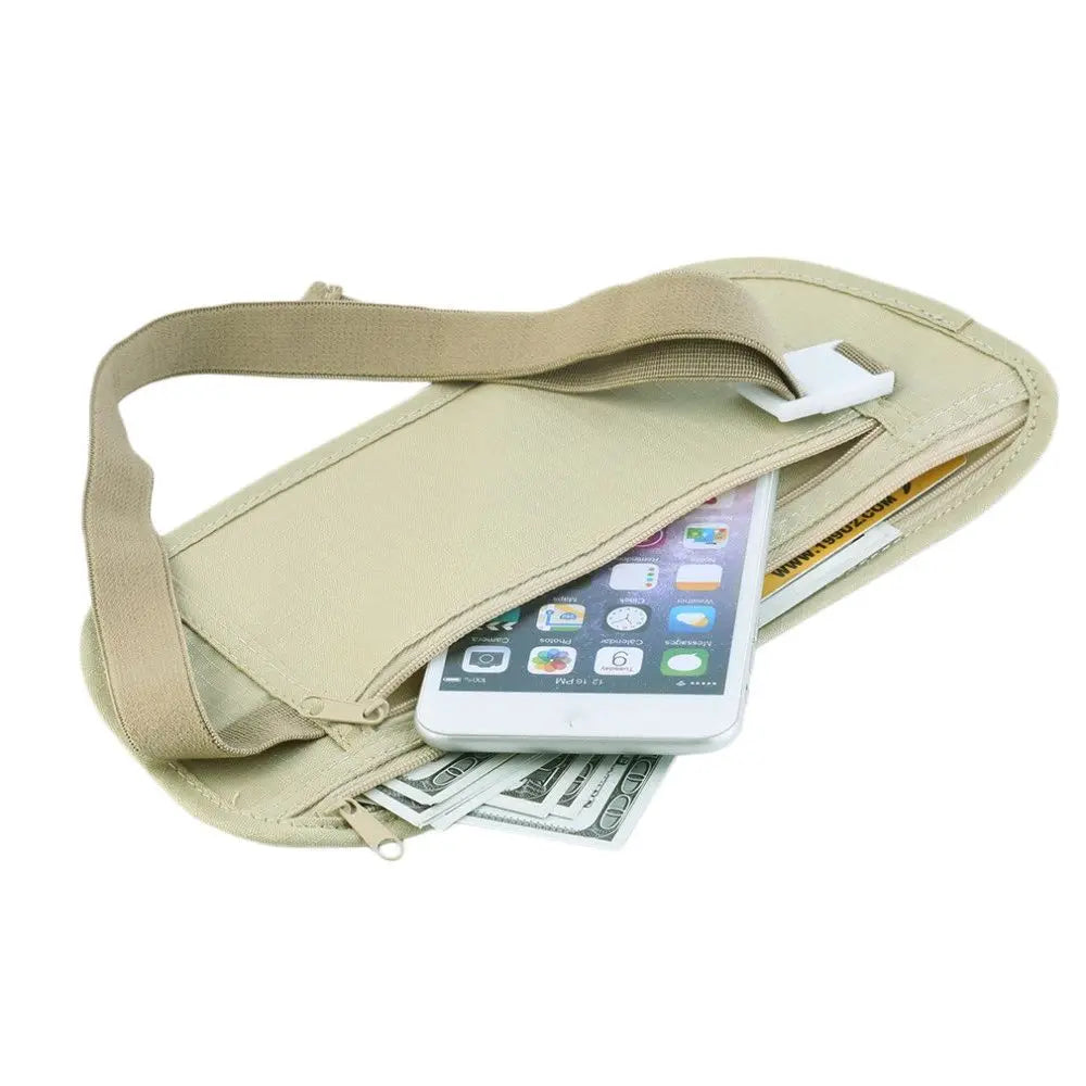 Cloth Waist Bags Travel Pouch  Wallet Passport Money Waist Belt Bag Slim Secret Security Useful Travel Bags Chest Packs