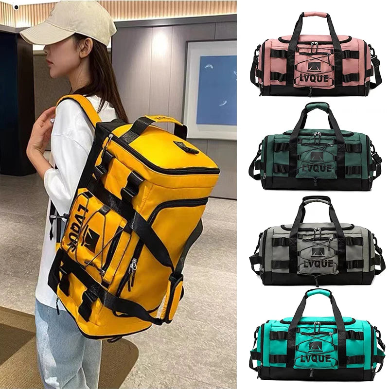 Travel Duffle Backpack Women Large Capacity Tote Gym Fitness Luggage Handbag Training Trekking Shoulder Sports Bag For Men