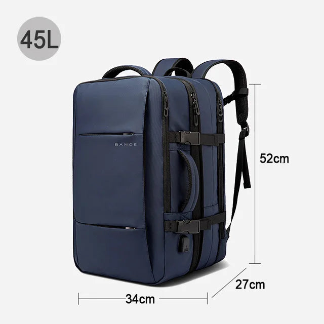 BANGE Expandable Men's Backpack Waterproof 17.3 in Laptop Backpack Man Large Capacity Hiking Travel Bag Male Backpacks for Men