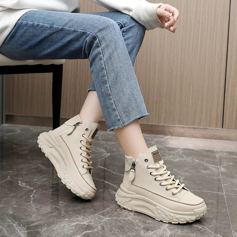 New Women Sneakers Luxury Fashion High Top Women Boots comfortable Platform Casual Shoes High Quality Outdoor Women Running Shoe