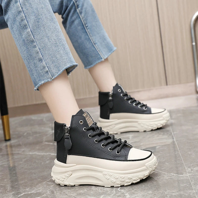 New Women Sneakers Luxury Fashion High Top Women Boots comfortable Platform Casual Shoes High Quality Outdoor Women Running Shoe