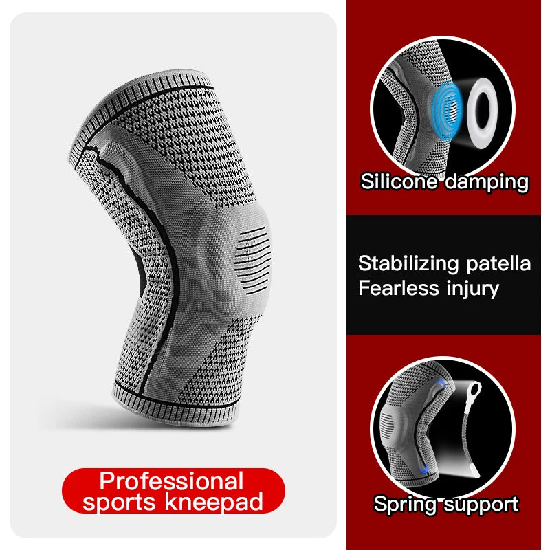 1 PCS Patellar Medial Support For Stable Meniscus Silicone Compression Protection For Sports Knee Pads Basketball Running