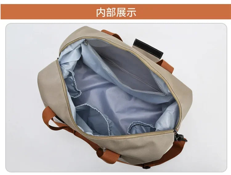 Fashion Gym Fitness Bags For Women Large Capacity Men's Sports bag Waterproof Weekend Voyage Female Messenger Bag Dry And Wet