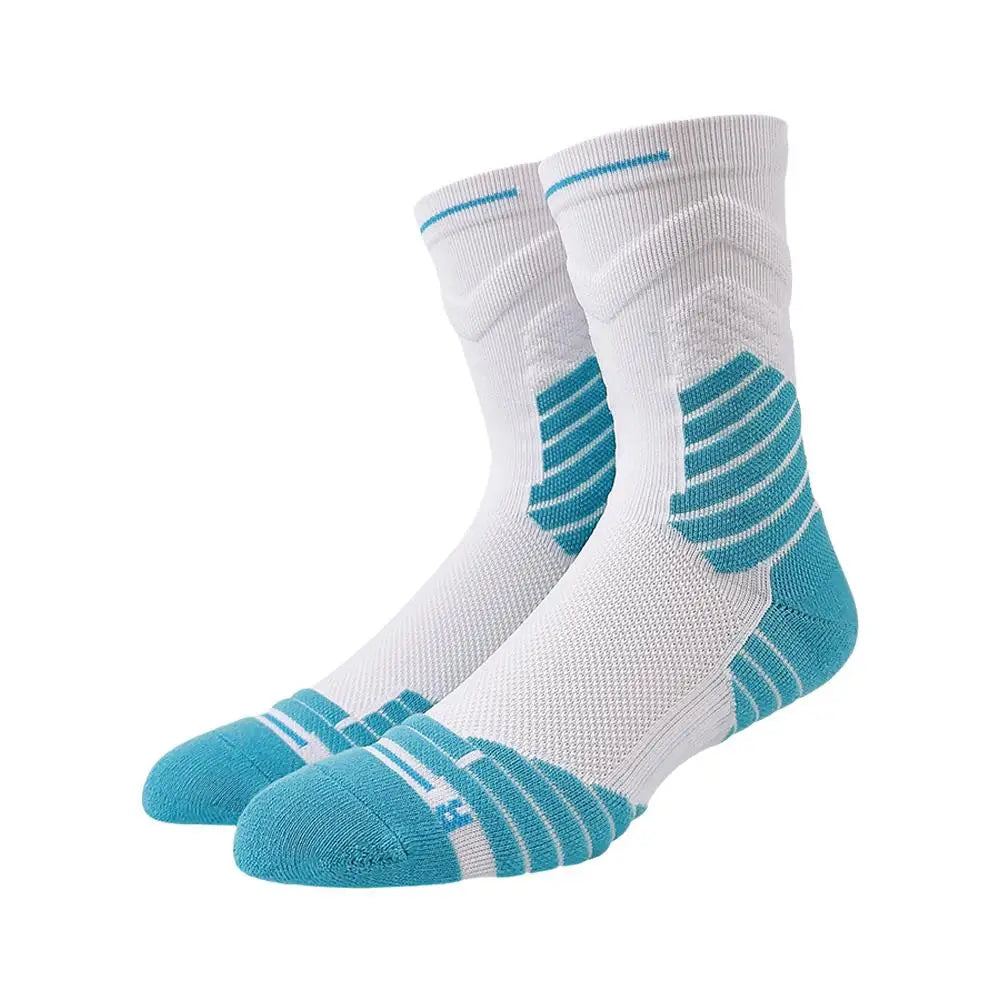 Men's Socks Compression Stockings Breathable Basketball Wicking Sports Tube Elastic Socks Moisture High Socks Cycling A3W3