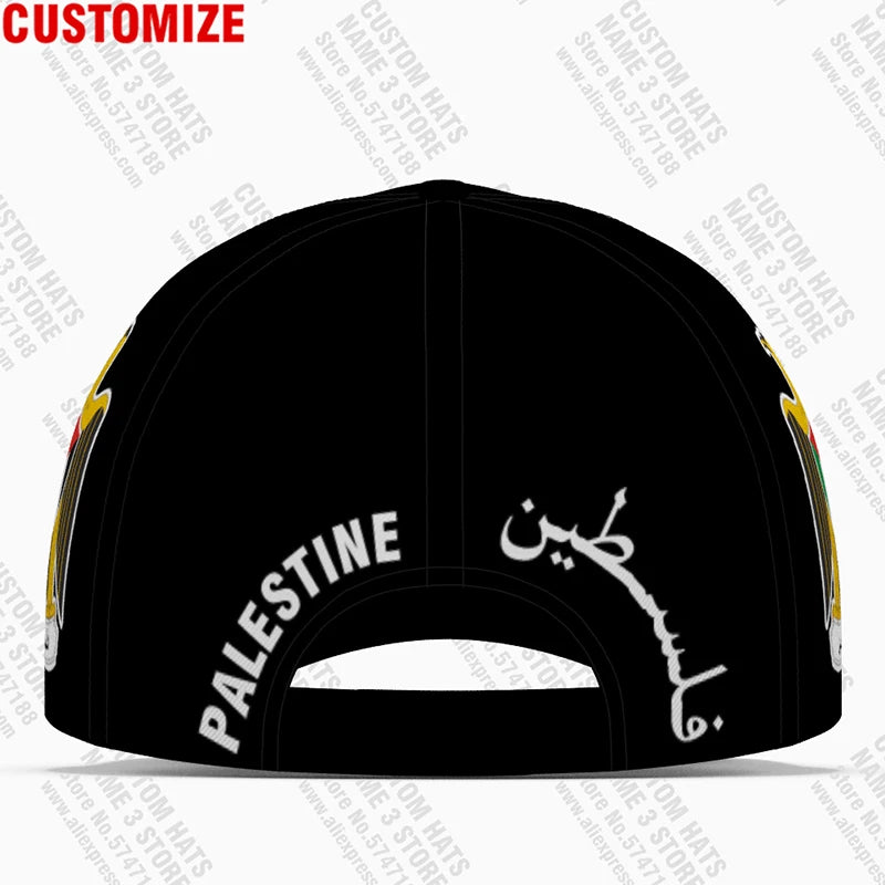 Palestine Baseball Caps Free Custom Name Number Team Logo Palaestina Hats Ple Country Travel Tate Palestina Nation Flag Headgear