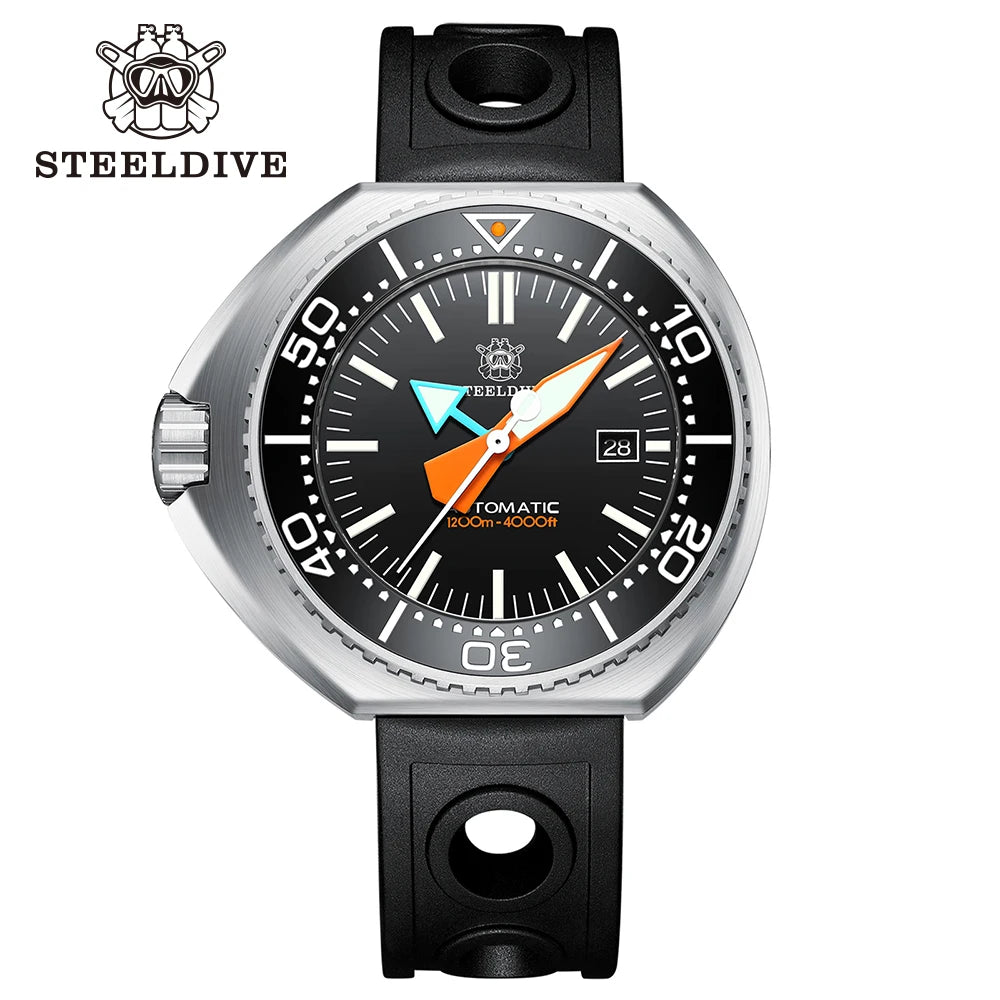 STEELDIVE STORE SD1985 Big Automatic Mechanical Wristwatch Ceramic Bezel NH35 Movement Super Luminous 1200M Waterproof Watch