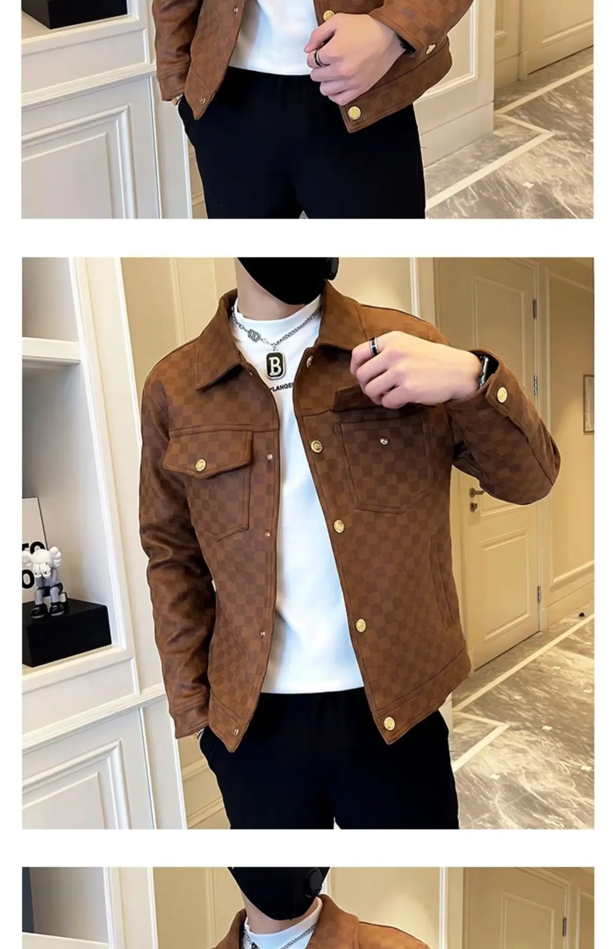 New 2023 Autumn/winter Men's Jacket Korean Style Slim Fit Smooths Your Silhouette Casual Thin Youth Jacket Topblazer