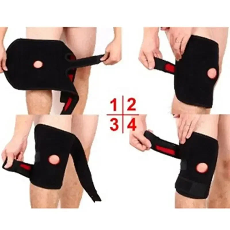 Knee brace without side stabilizer breathable adjustable knee support for exercise training and knee pain