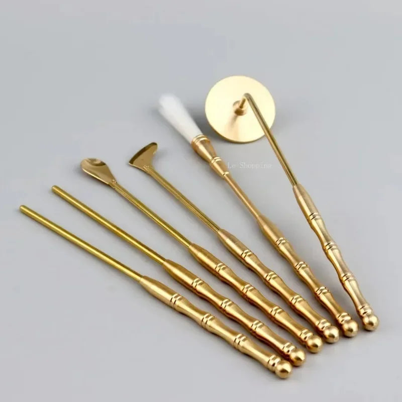 10pcs Brass Incense Tool Starter Set Home Room/bedroom/living Room/study/office/tea Room/Yoga Room/Hotel Seal Incense Supplies