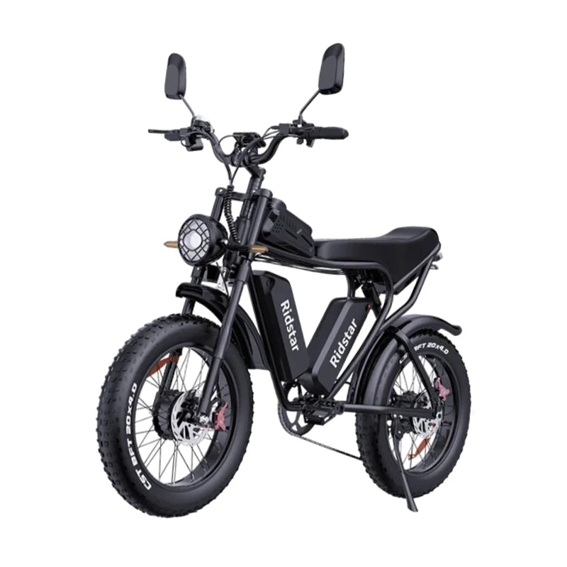 Q20 Elektrofahrrad 2000W Doppelmotor 52V40AH Lithiumbatterie Hydraulische Bremse Elektrofahrrad City 20 * 4,0 Zoll Fat Tire Snow E-Bike