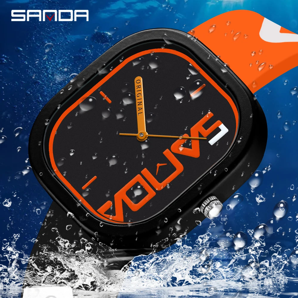 SANDA New Fashion Sports Brand Quartz Watch Women Casual Silicone Women Watches Relogio Feminino Clock relogio mascu watches