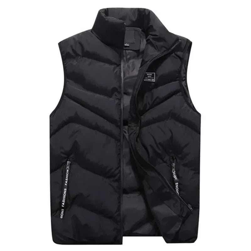 Crocodile brand Plus size vest Mens Jacket Sleeveless Vests  Jackets men Casual Coats Mens Vest Man Cotton Thicken Waistcoat 8XL