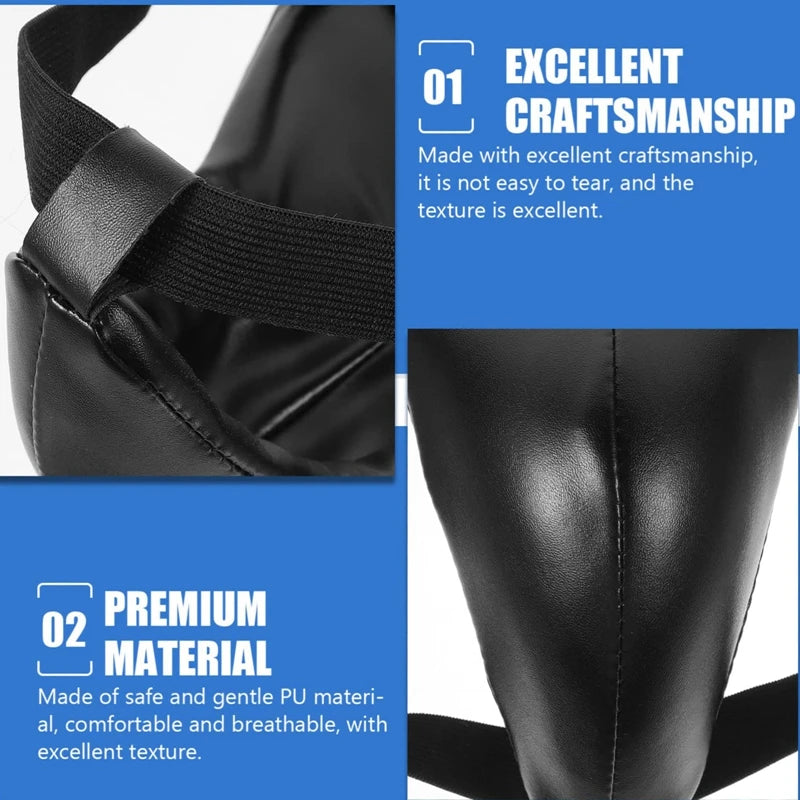 Men and Women Sponge Groin Guard Jockstrap Crotch Protector for Exercise Training Durable Taekwondo Groin Guard Abdominal Guard