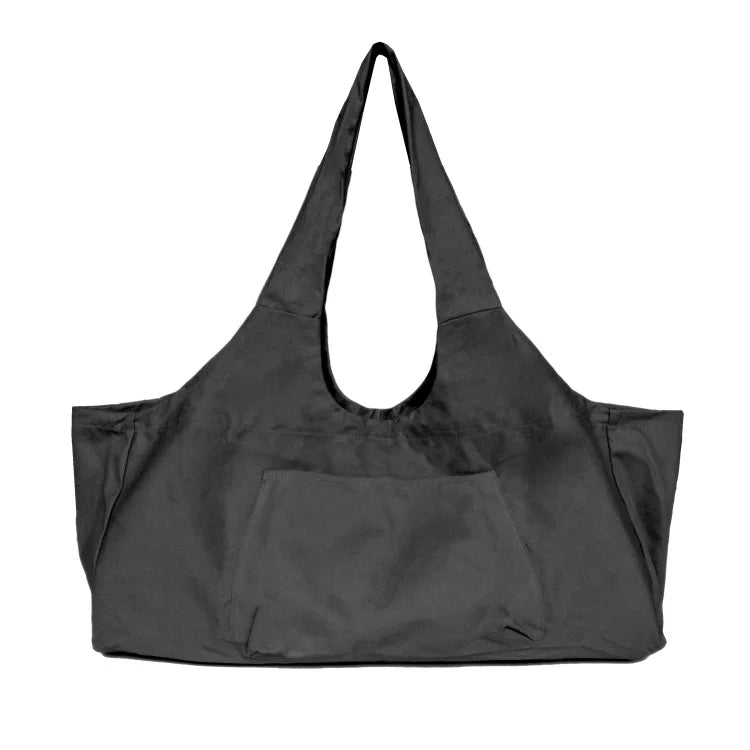 Multi-color Canvas Breathable Oversized Yoga Mat Bag Tote Sling Carrier with Side Pocket Fitness Clothing Travel Bag