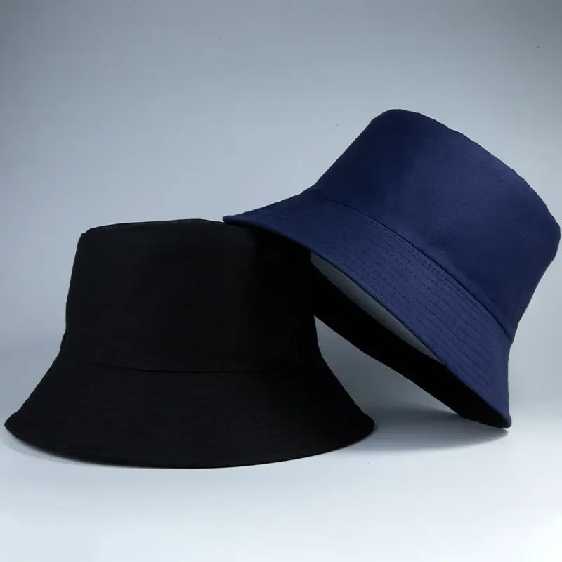 Unisexe Reversible Bucket Hats Mann Frauen Baumwolle Fisherman Cap Mädchen Jungen Täglichen Urlaub Chapeau Bob Casquette Gorras