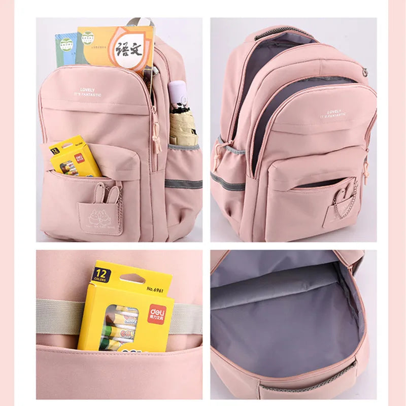 girls school bag for kids purple school backpack for girls children pink bookbag primary students gift large capacity backpack