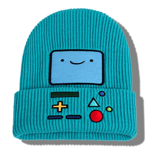 New Cartoon Adventure Time Casual Beanies For Women Men Hip Hop Beanie Hat Lovely Warm Knitted Skull Bonnet Gorros Ski Skullies